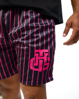 PINK AND BLACK REVERSIBLE SHORTS