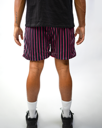 PINK AND BLACK REVERSIBLE SHORTS