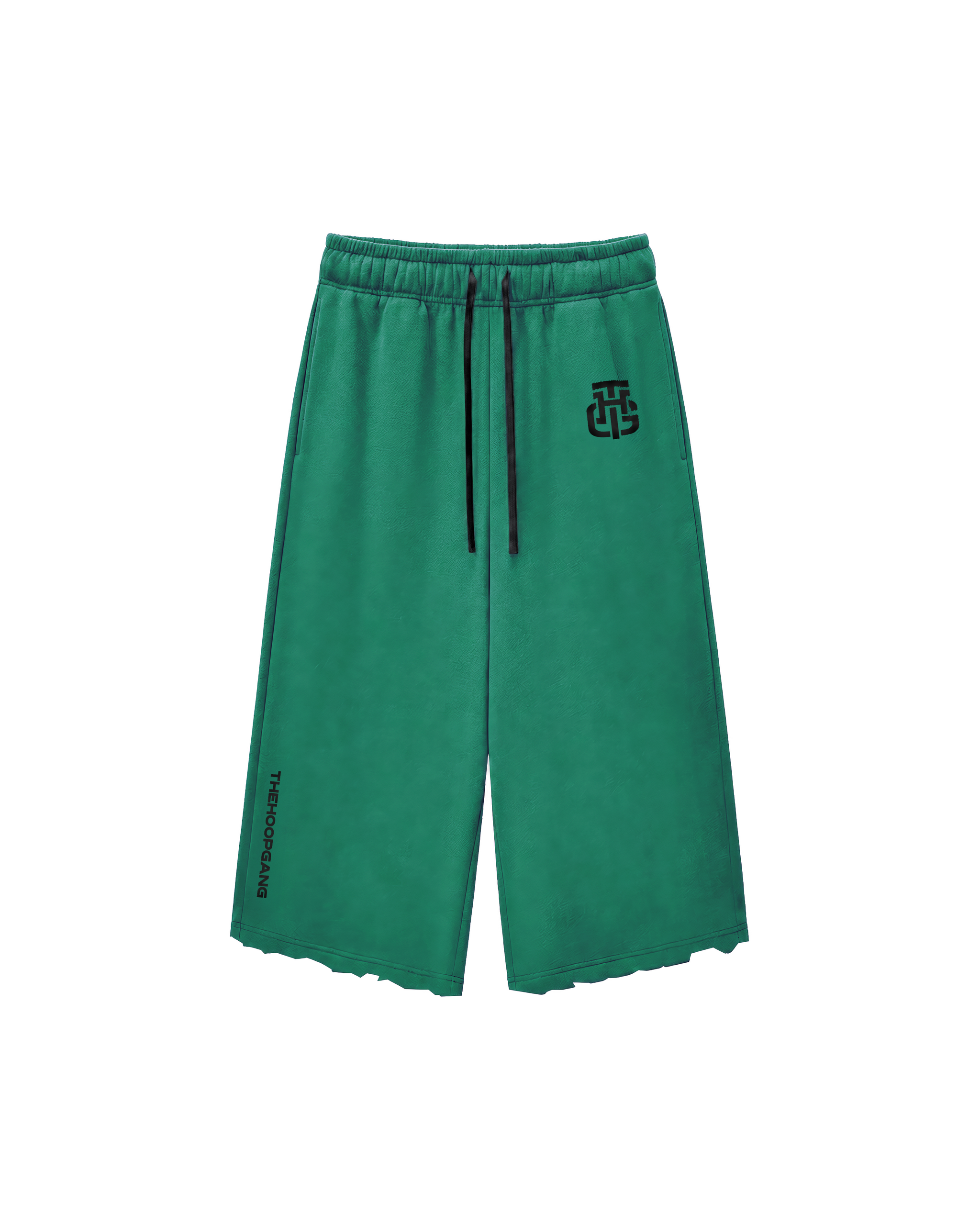 THG GREEN CROPPED SWEATPANTS