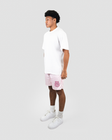 PINK AND WHITE SHORTS
