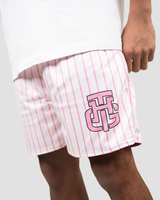 PINK AND WHITE SHORTS