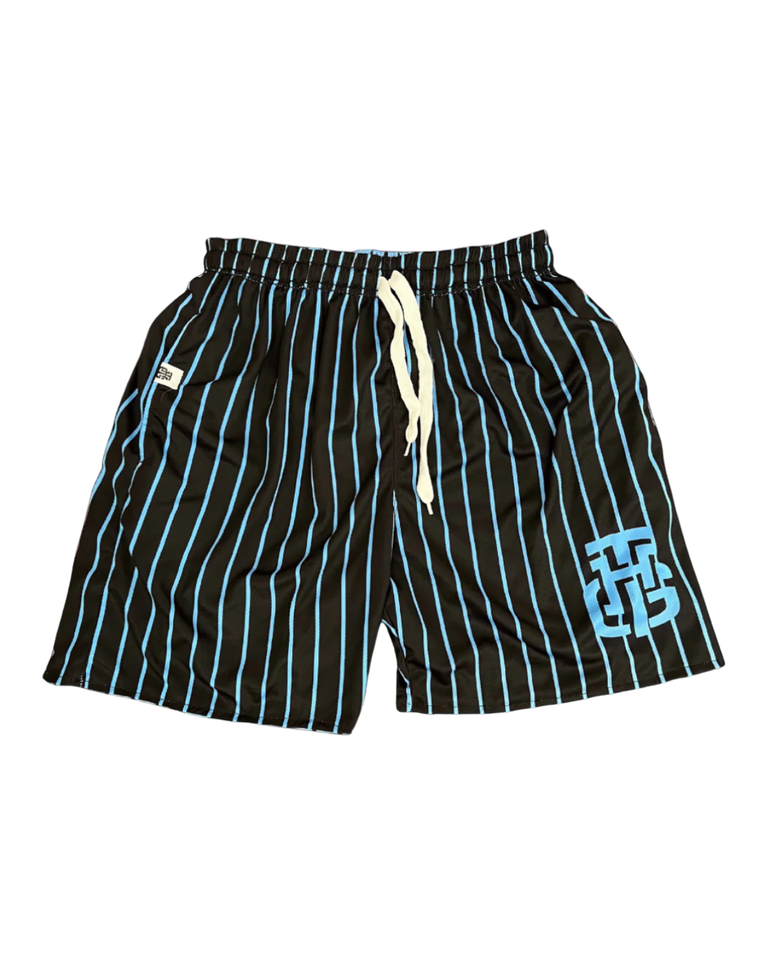 BLUE AND BLACK SHORTS