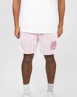 PINK AND WHITE SHORTS