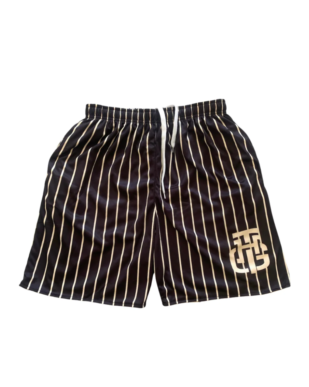 BLACK AND CREAM SHORTS