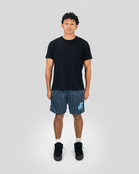 BLUE AND BLACK SHORTS