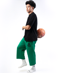THG GREEN CROPPED SWEATPANTS