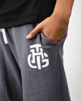THG DARK GREY CROPPED SWEATPANTS
