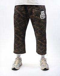 THG Dark Camo Cropped Sweatpants front view