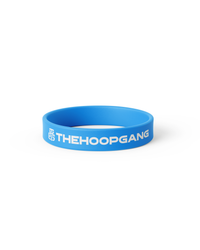 Blue Basic wristband, side view