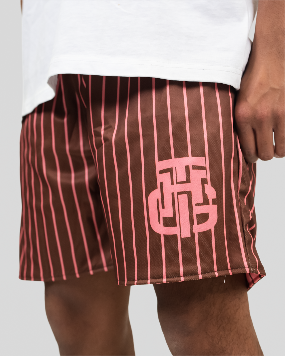 MOCHA AND PINK SHORTS