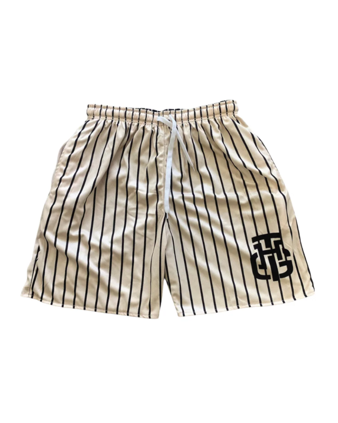 BLACK AND CREAM SHORTS