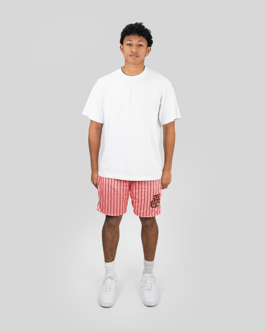 MOCHA AND PINK SHORTS