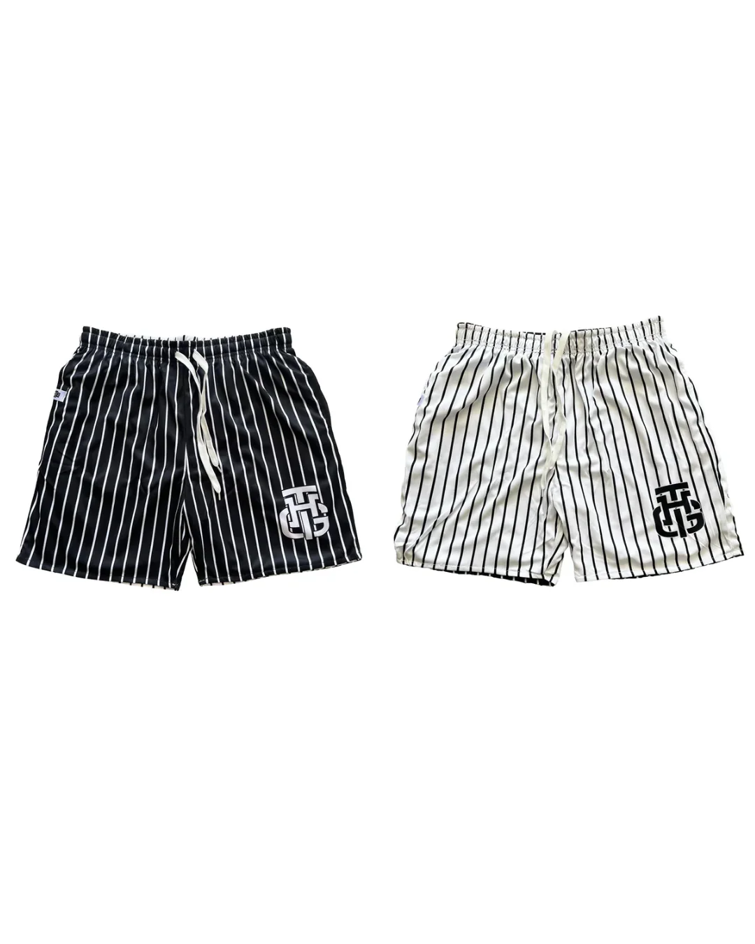 BLACK AND WHITE SHORTS