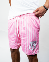 PINK AND WHITE SHORTS