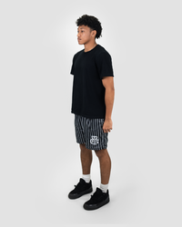 BLACK AND WHITE SHORTS