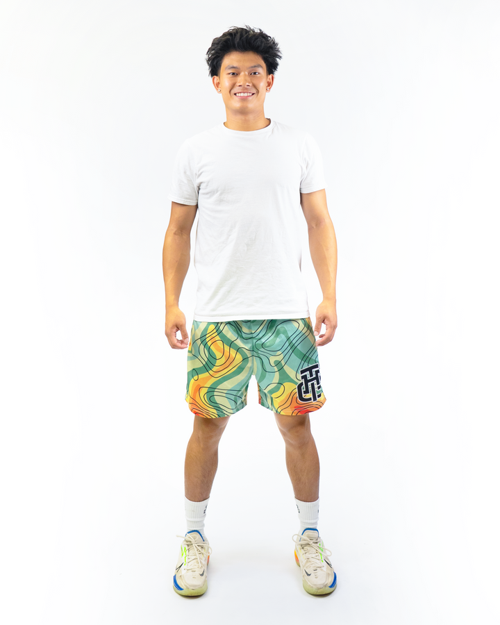 ELEVATION GREEN SHORTS