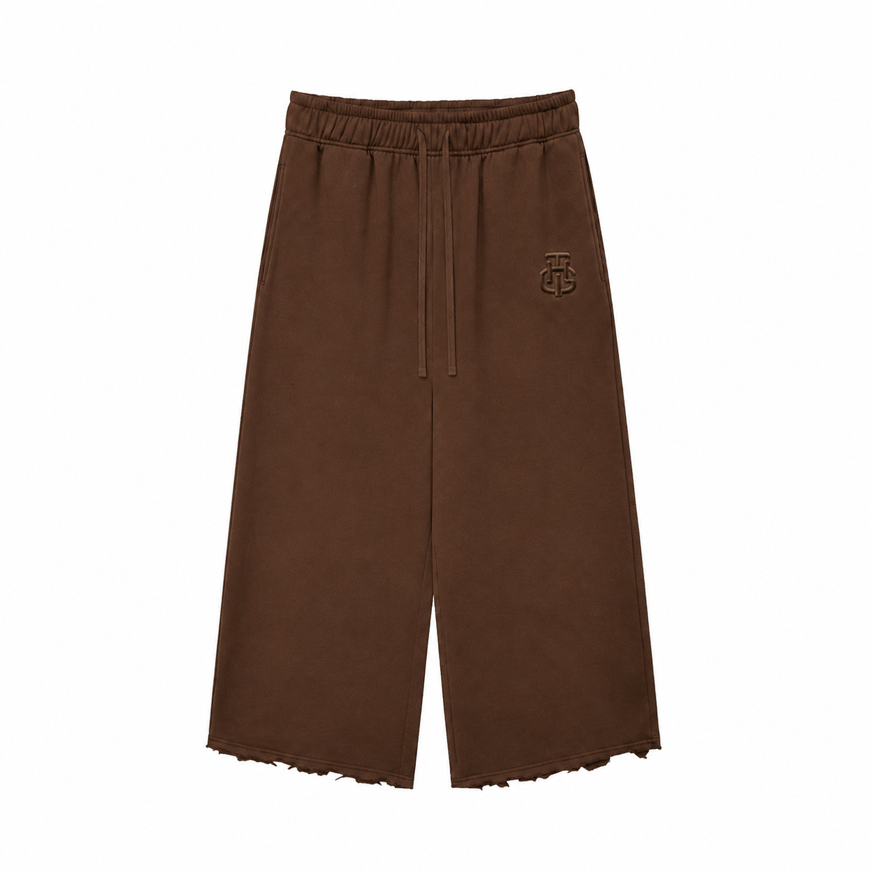 MOCHA BASIC CROPPED SWEATPANTS