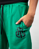 THG GREEN CROPPED SWEATPANTS