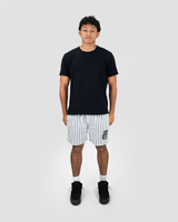 BLACK AND WHITE SHORTS
