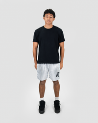 BLACK AND WHITE SHORTS