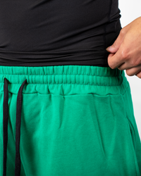 THG GREEN CROPPED SWEATPANTS