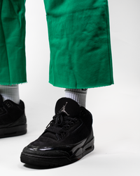 THG GREEN CROPPED SWEATPANTS