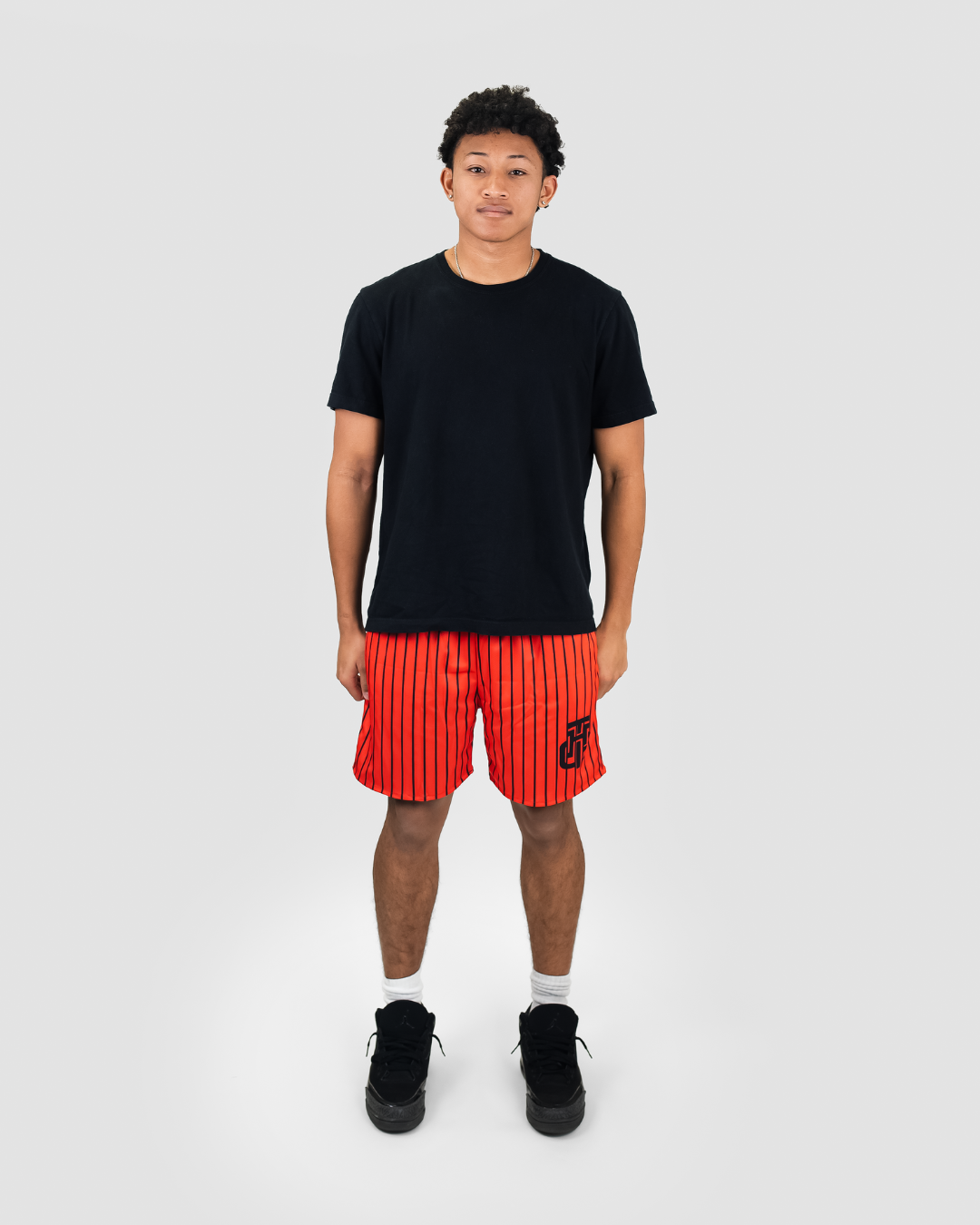 RED AND BLACK SHORTS