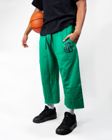 THG GREEN CROPPED SWEATPANTS