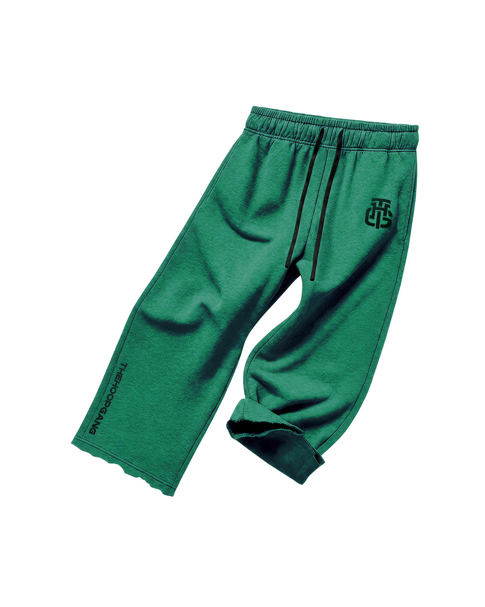 THG GREEN CROPPED SWEATPANTS