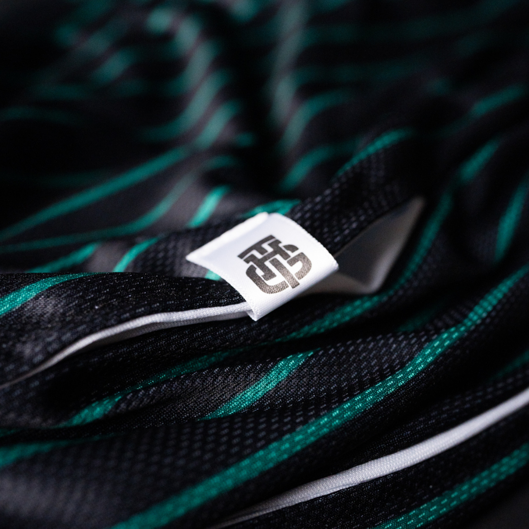 GREEN AND BLACK SHORTS