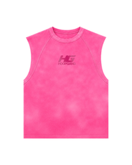 PINK WASH SLEEVELESS SHIRT
