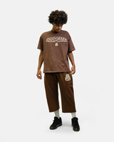 THG MOCHA CROPPED SWEATPANTS