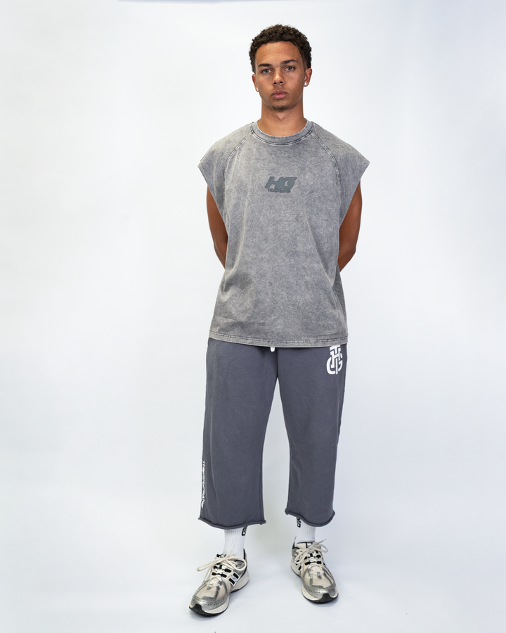 THG DARK GREY CROPPED SWEATPANTS