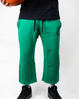 THG GREEN CROPPED SWEATPANTS