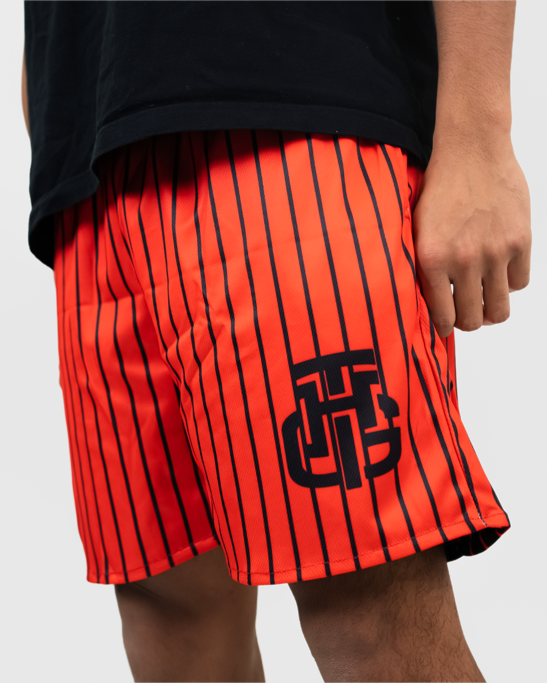 RED AND BLACK SHORTS