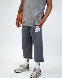 THG DARK GREY CROPPED SWEATPANTS