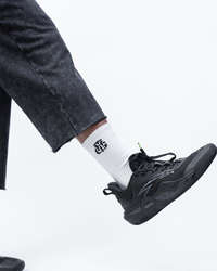 BLACK WASH CROPPED SWEATPANTS