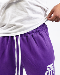 THG PURPLE CROPPED SWEATPANTS