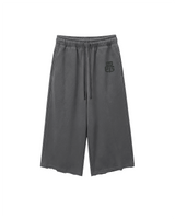 BASIC DARK GREY CROPPED SWEATPANTS