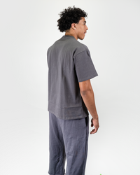 BASIC DARK GREY CROPPED SWEATPANTS