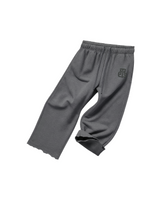 BASIC DARK GREY CROPPED SWEATPANTS