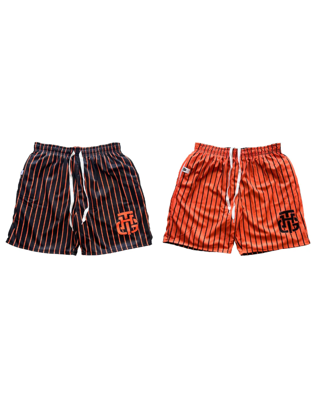 ORANGE AND BLACK SHORTS