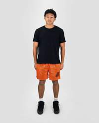 ORANGE AND BLACK SHORTS