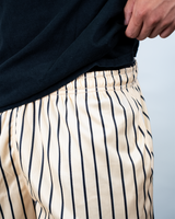 BLACK AND CREAM SHORTS