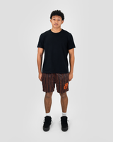 ORANGE AND BLACK SHORTS