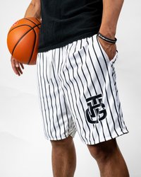 BLACK AND WHITE SHORTS
