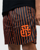 ORANGE AND BLACK SHORTS