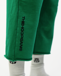 THG GREEN CROPPED SWEATPANTS