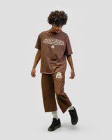 THG MOCHA CROPPED SWEATPANTS