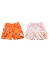 ORANGE AND WHITE SHORTS